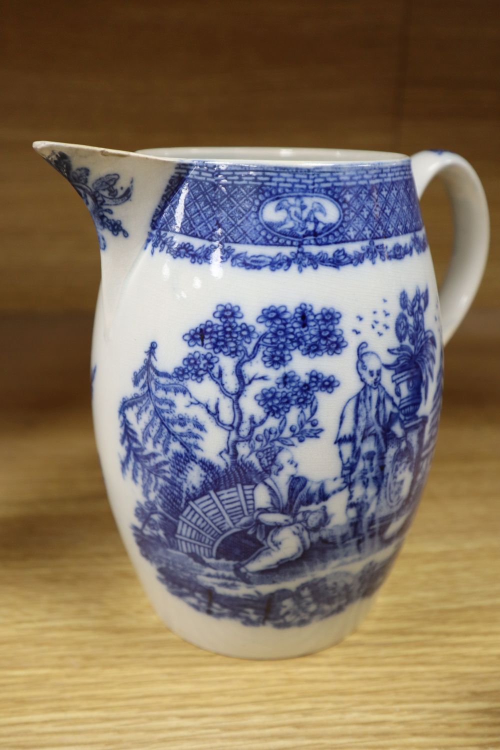 A collection of 18th/19th century English blue and white transfer-printed wares,